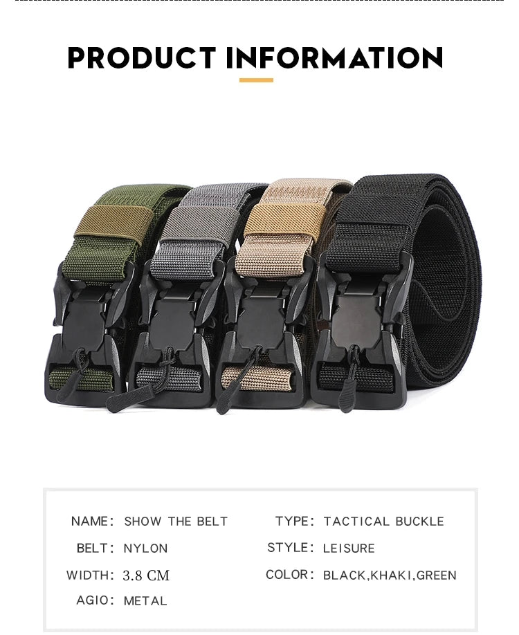 Tactical Quick Release Military Belts