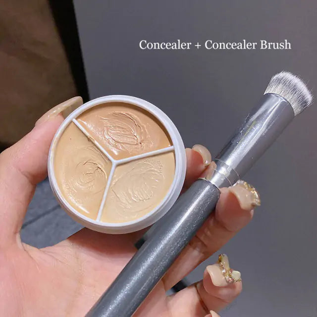 Triple Color Concealer Palette Cream