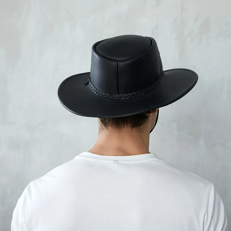 Azonee Cowboy Leather Hats