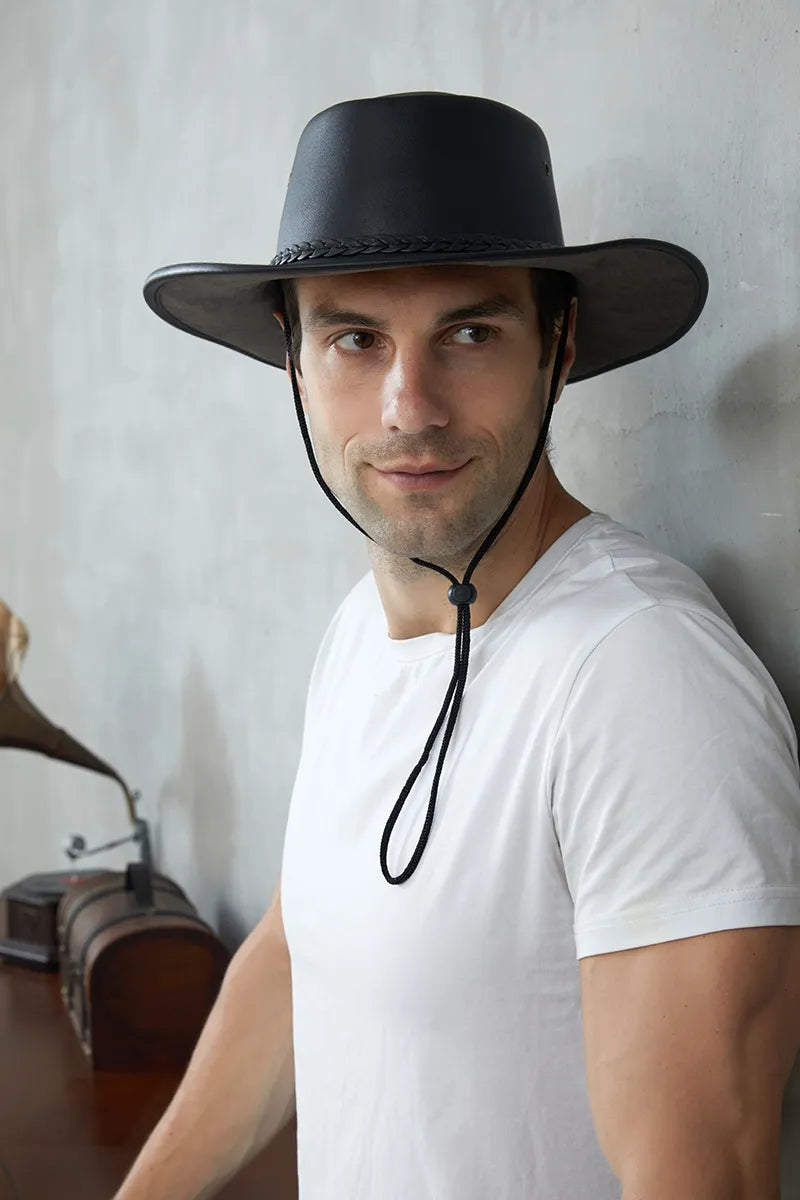 Azonee Cowboy Leather Hats