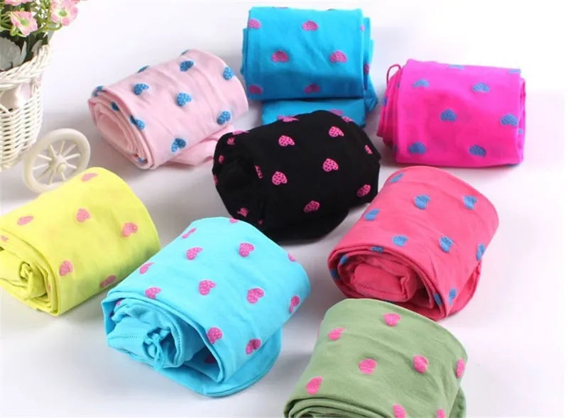 Heart & Dots Kids Pantyhose