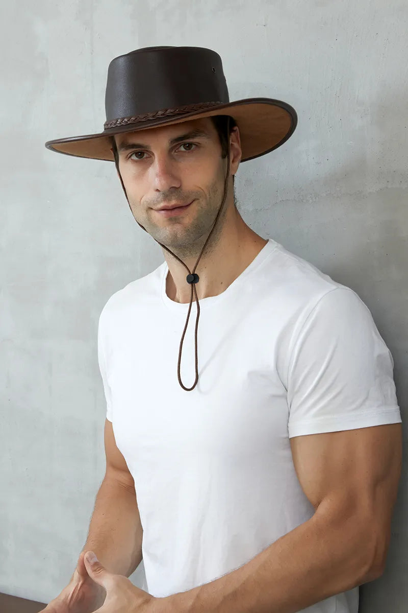 Azonee Cowboy Leather Hats
