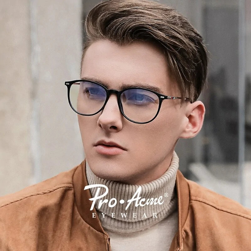 Pro Acme Round Ralferty TR90 Anti-Blue Light Glasses