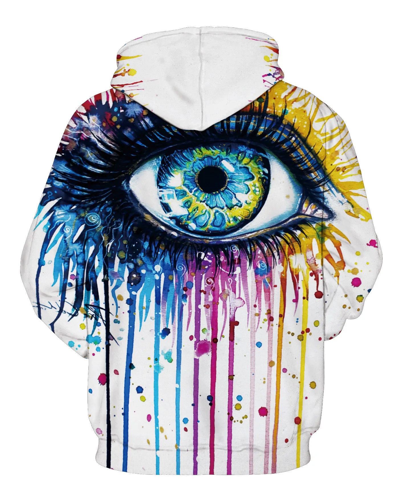 Rainbow Paint Splatter Tie-Dye 3D Hoodies