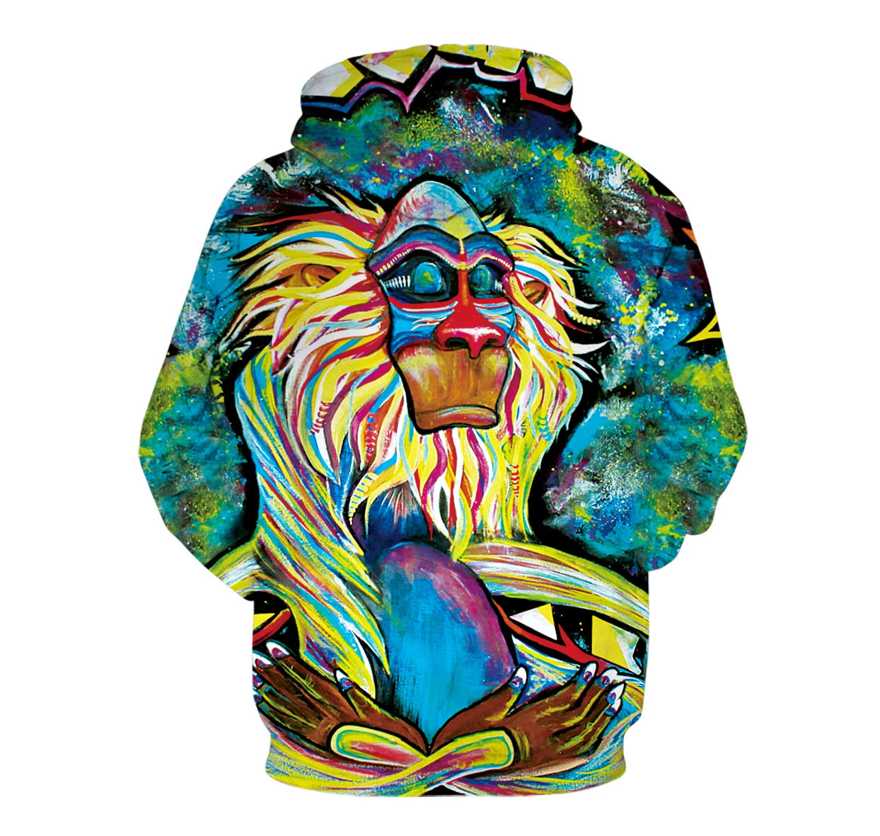 Rainbow Paint Splatter Tie-Dye 3D Hoodies