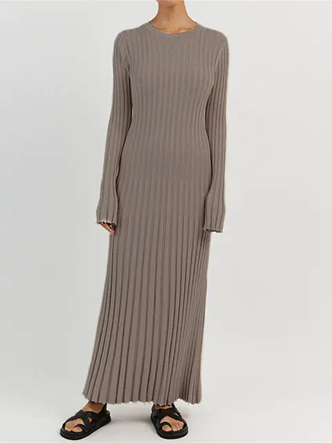 Ribbed Knit Maxi Dresses