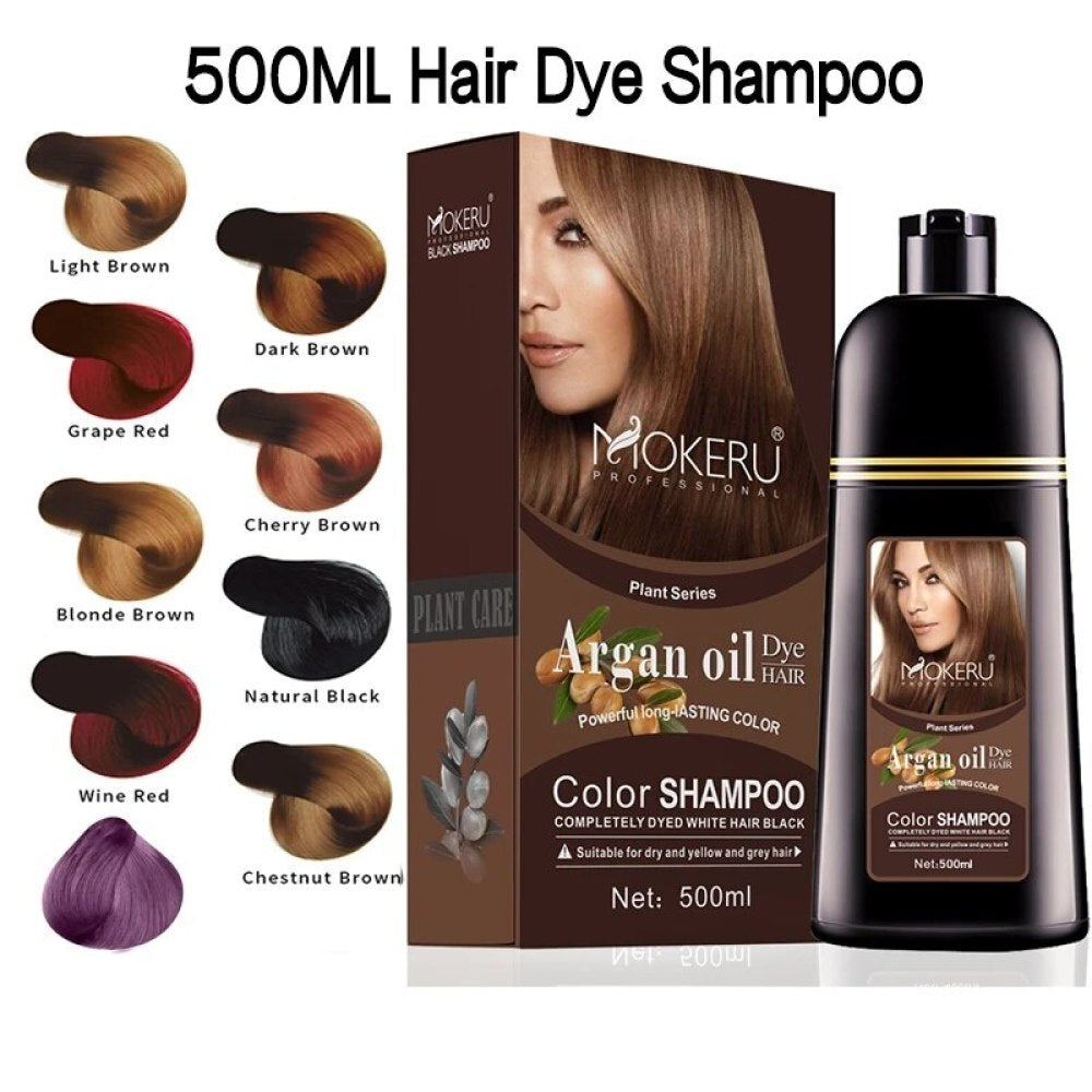 MOKERU Argan Oil Hair Color Shampoo