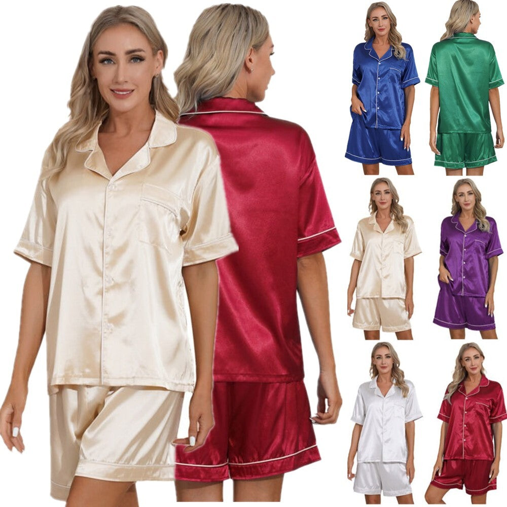 Satin Casual 3 Piece Pajama Sets