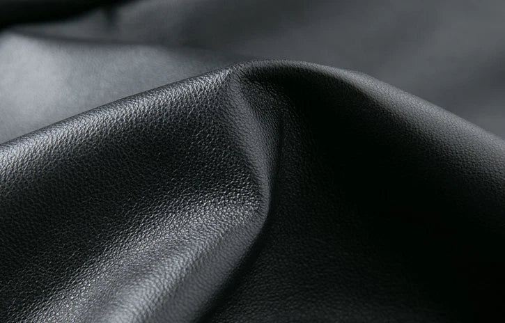 Lautaro Haining Genuine Leather A-Line Midi Skirt