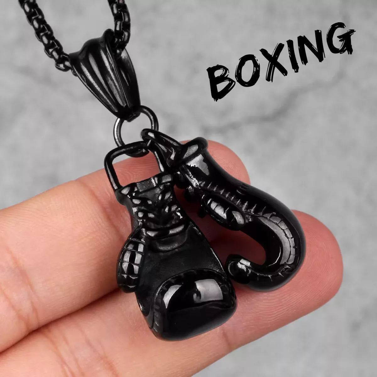 YADA Knockout Classic Boxing Gloves Necklace