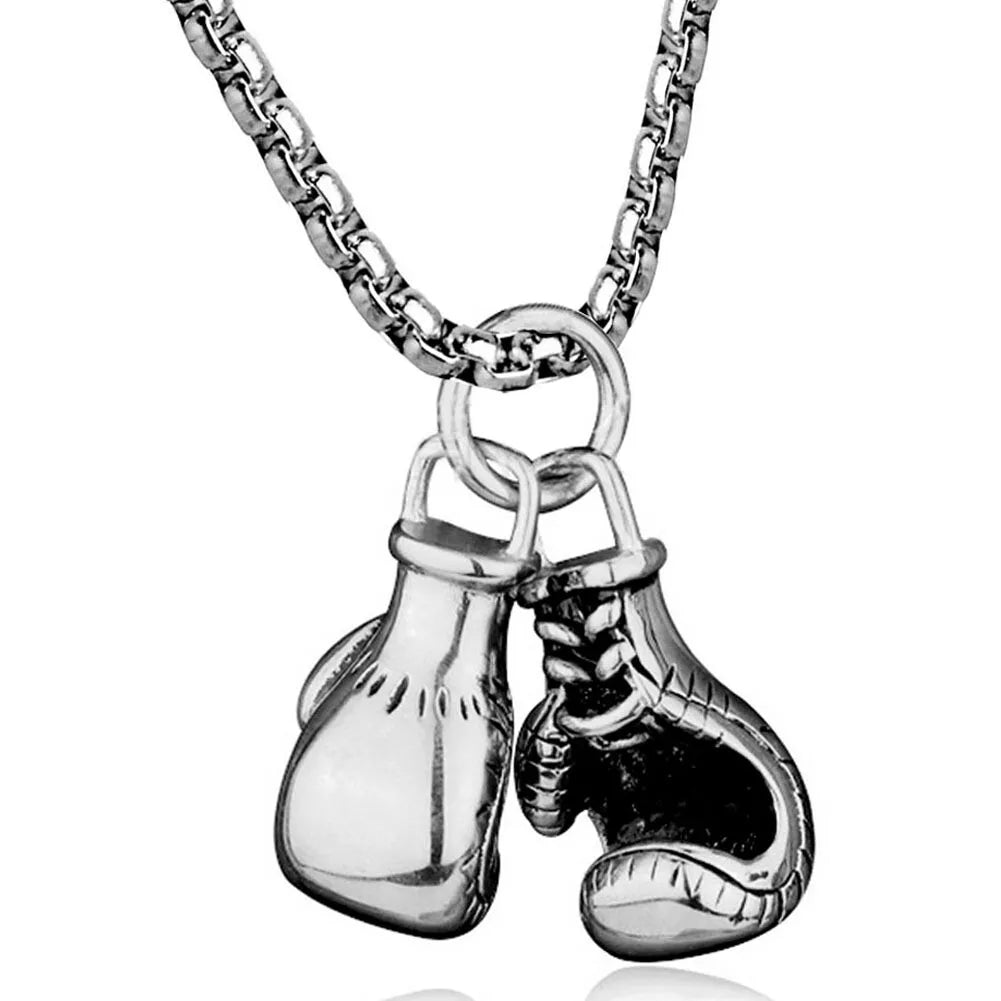 YADA Knockout Classic Boxing Gloves Necklace