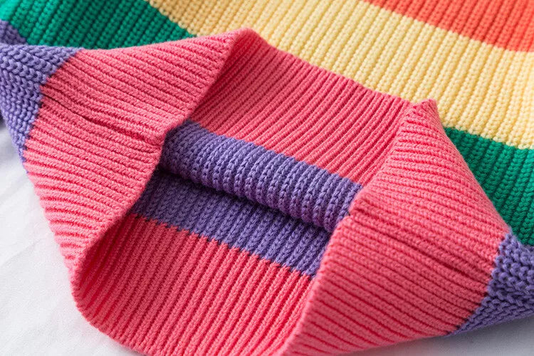 Campure Rainbow Cotton Knit Jumpers