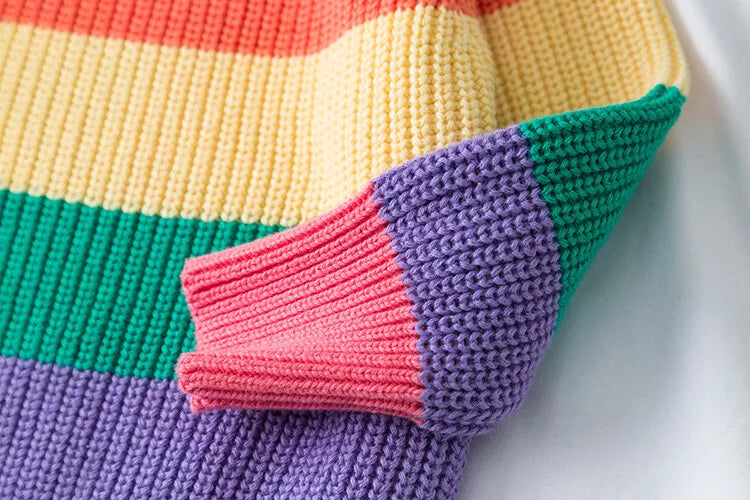 Campure Rainbow Cotton Knit Jumpers