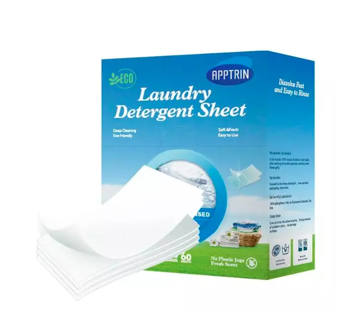 APPTRIN Eco Laundry Detergent Sheets