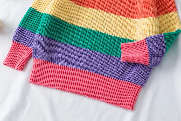 Campure Rainbow Cotton Knit Jumpers