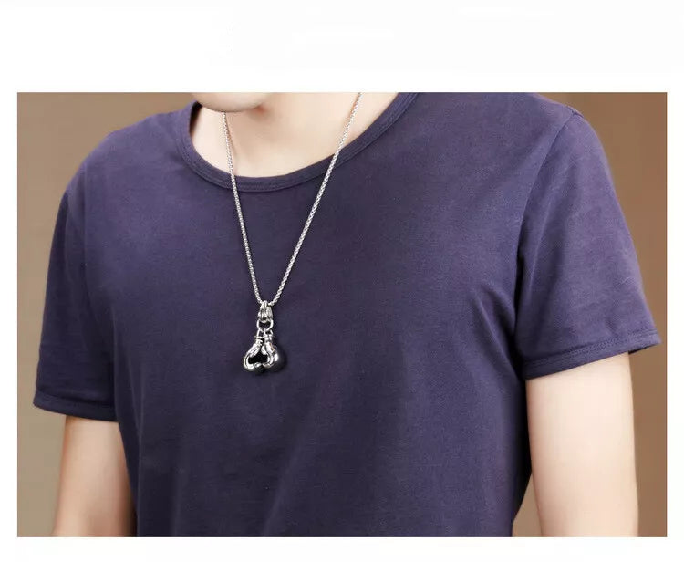 YADA Knockout Classic Boxing Gloves Necklace