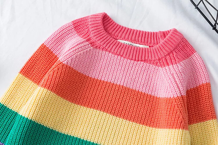 Campure Rainbow Cotton Knit Jumpers