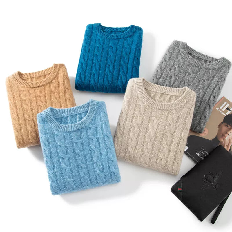 Davinci Pure Albas Cashmere Cable Pullover