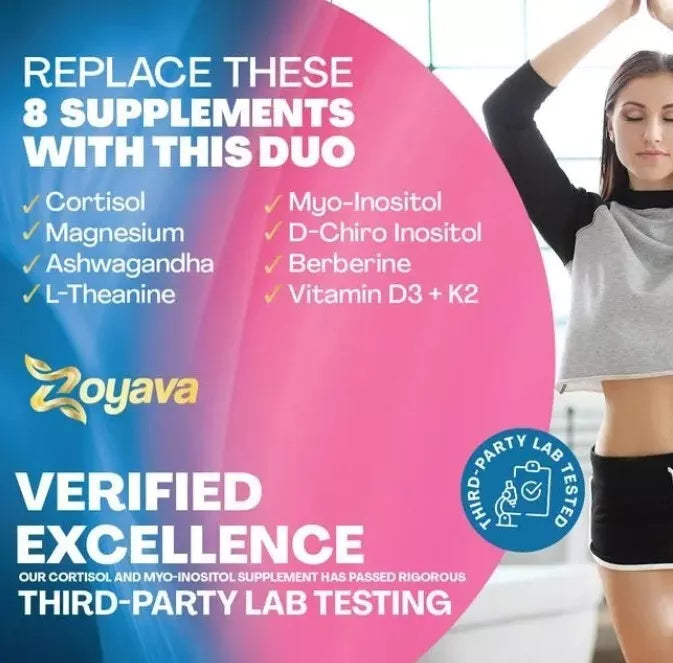 Zoyava Soothe and Smooth Magnesium and Myo-Inositol Capsules