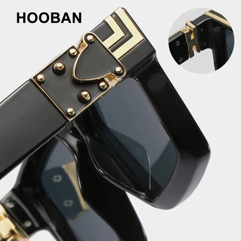 HOOBAN Millionaires Designer Square Sunglasses