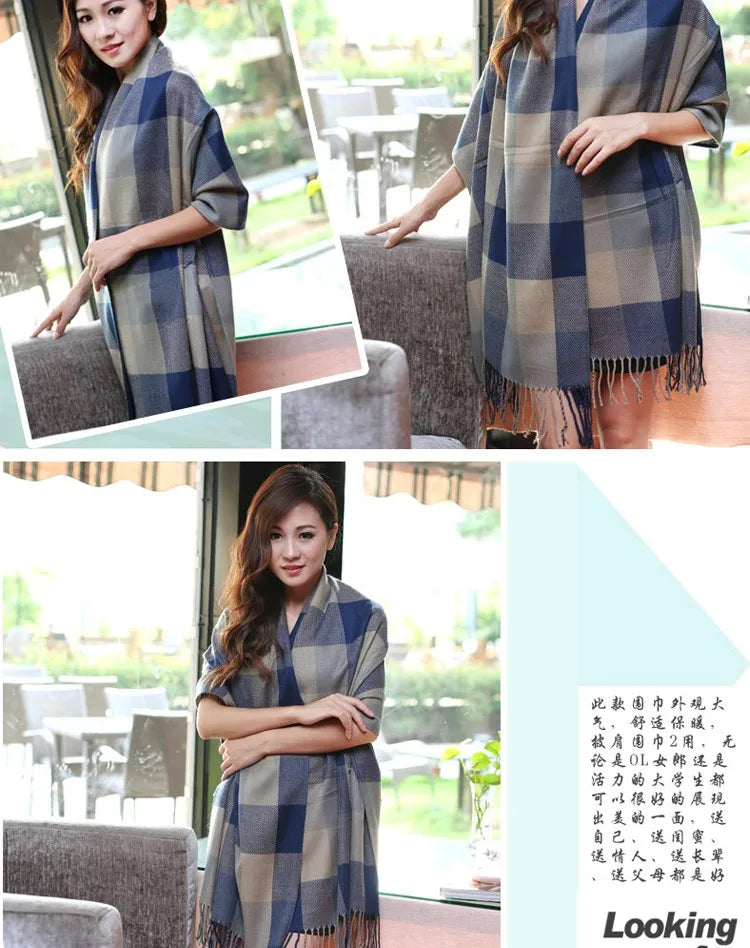 Luxurious Tartan Cashmere Scarves