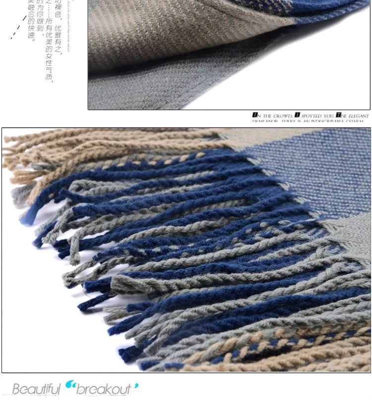 Luxurious Tartan Cashmere Scarves