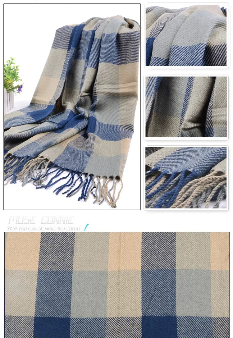 Luxurious Tartan Cashmere Scarves
