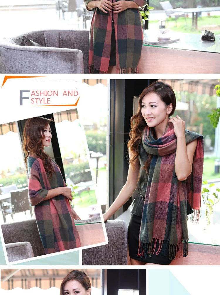 Luxurious Tartan Cashmere Scarves