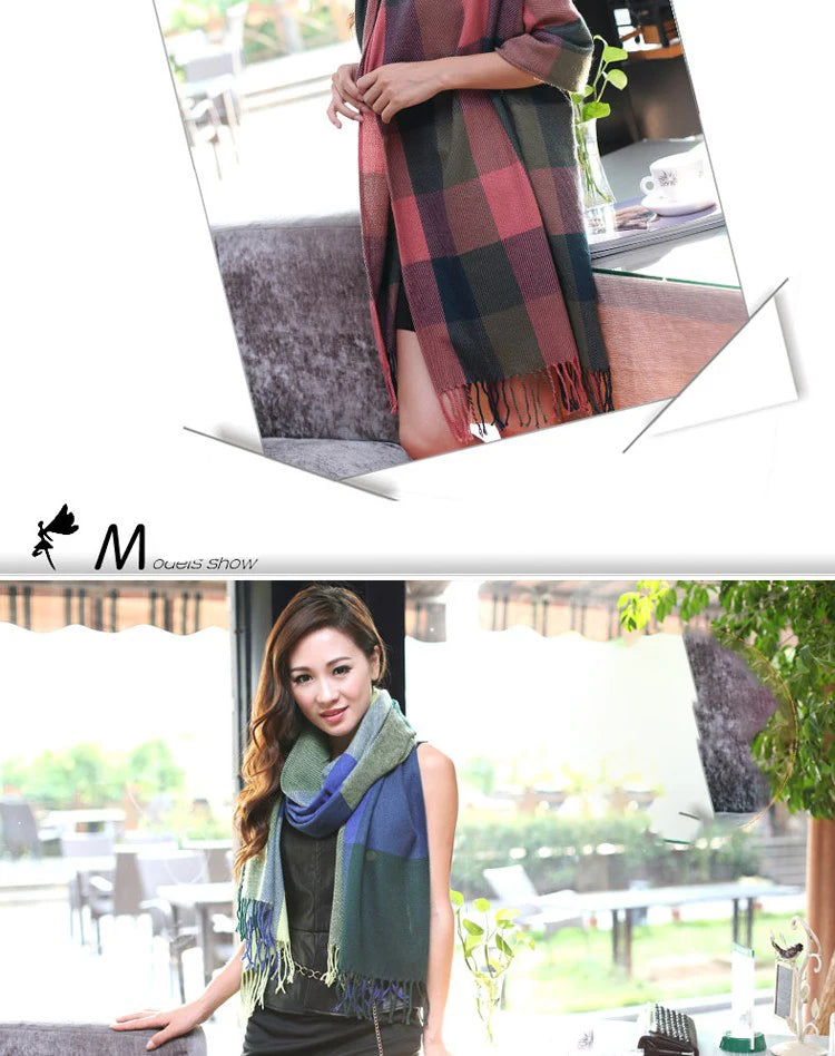 Luxurious Tartan Cashmere Scarves