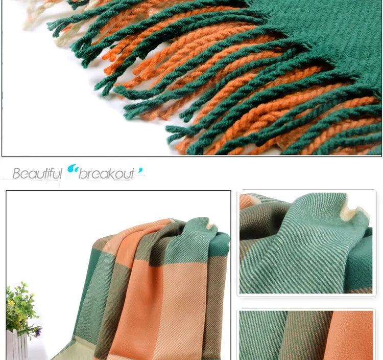 Luxurious Tartan Cashmere Scarves