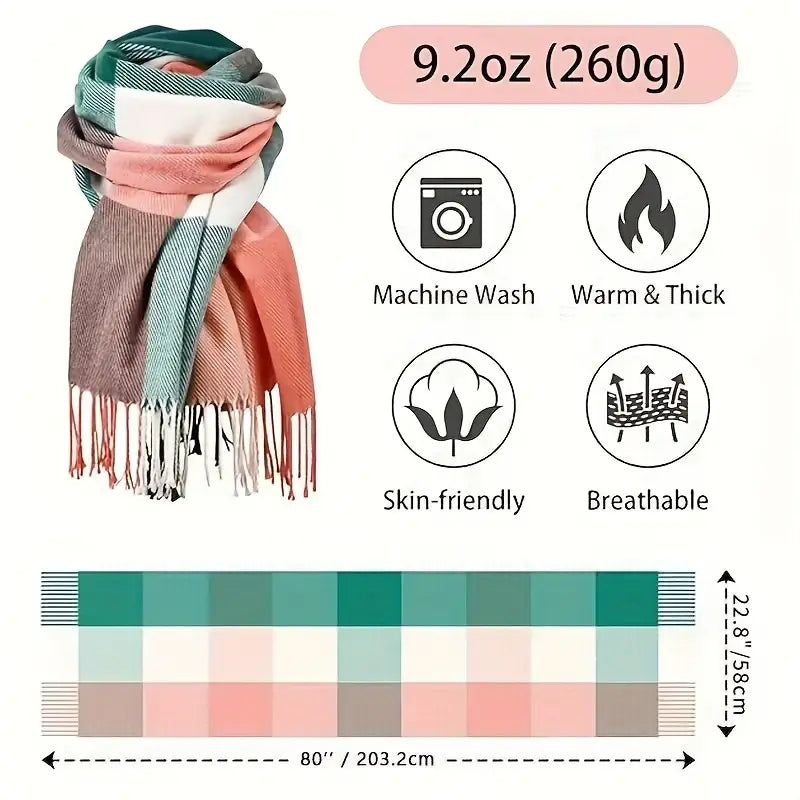 Luxurious Tartan Cashmere Scarves