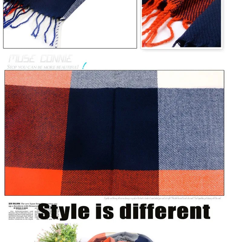 Luxurious Tartan Cashmere Scarves