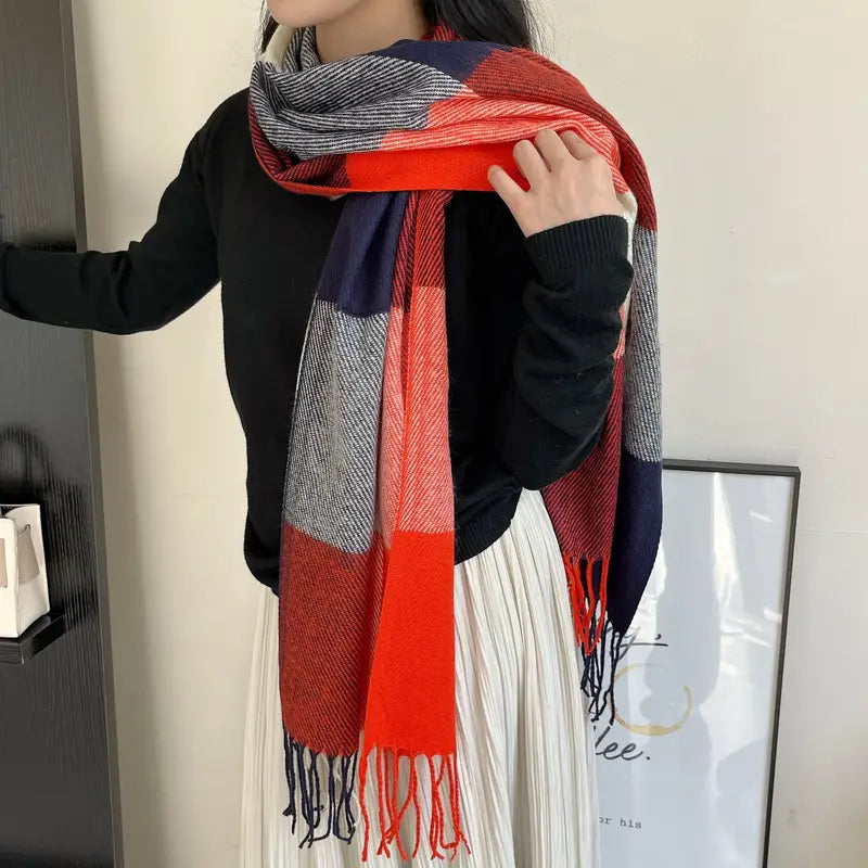 Luxurious Tartan Cashmere Scarves