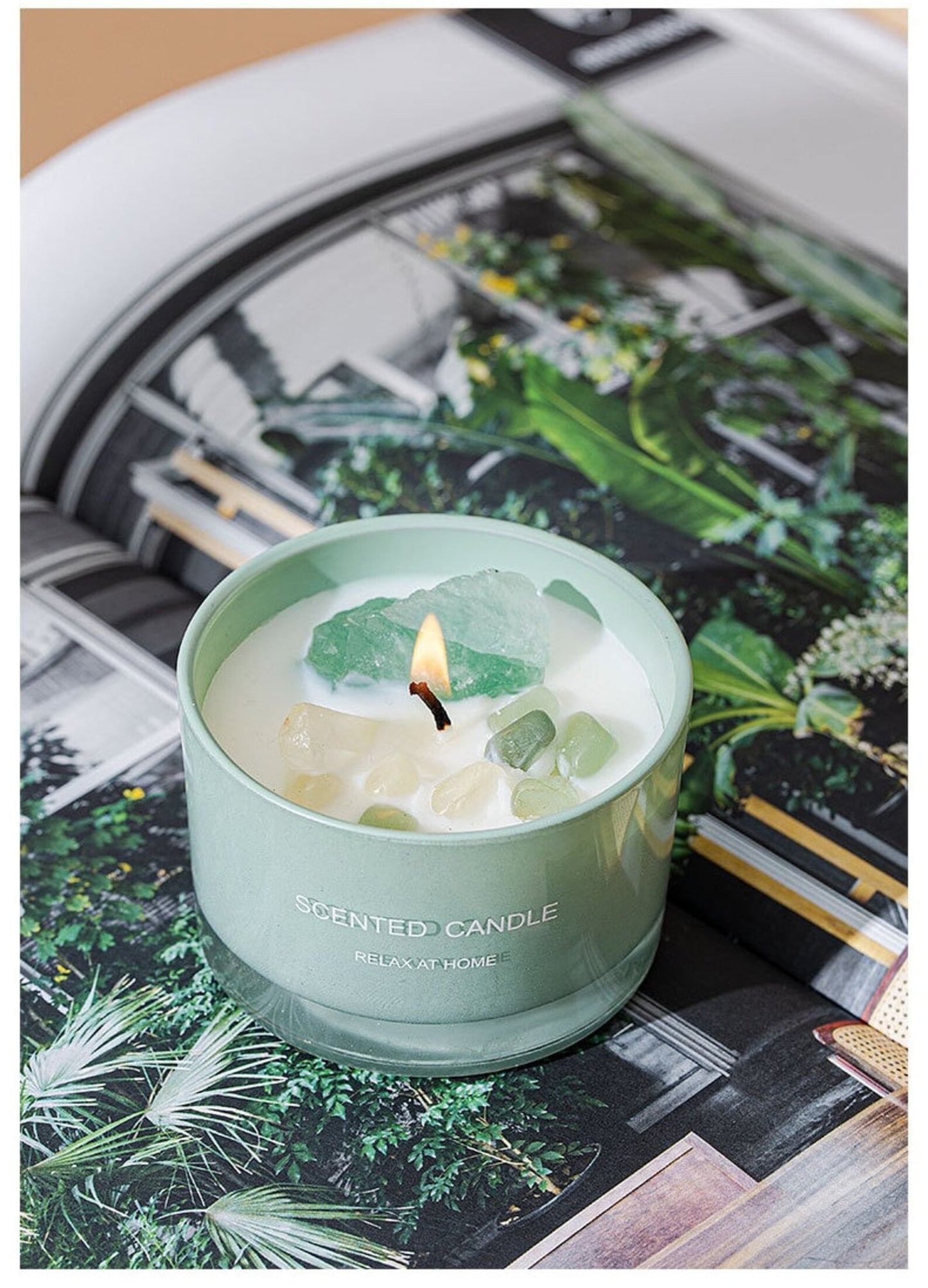 Crystal Stone Aromatic Candles