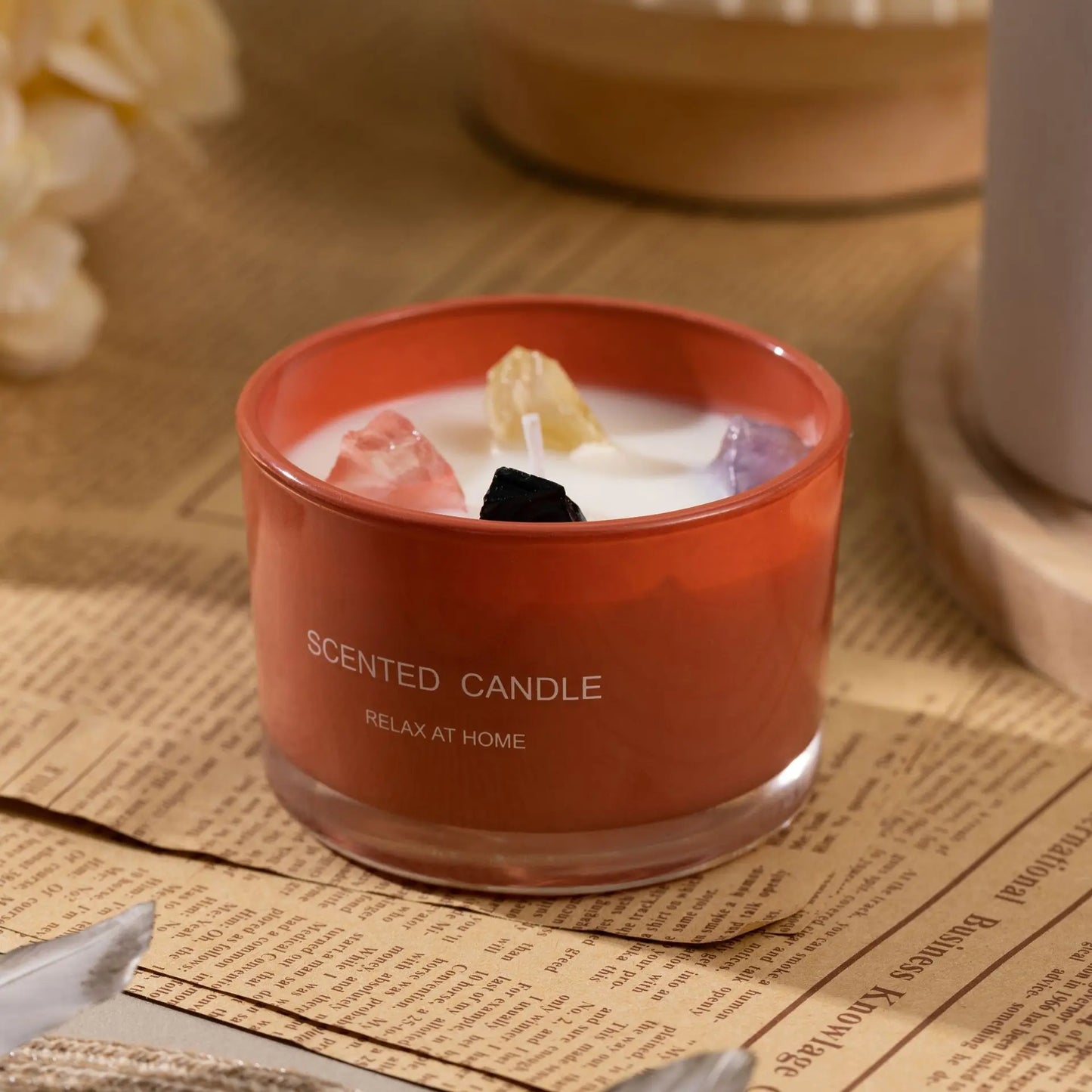 Crystal Stone Aromatic Candles