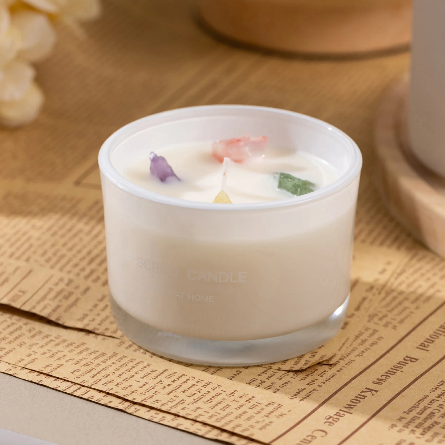 Crystal Stone Aromatic Candles
