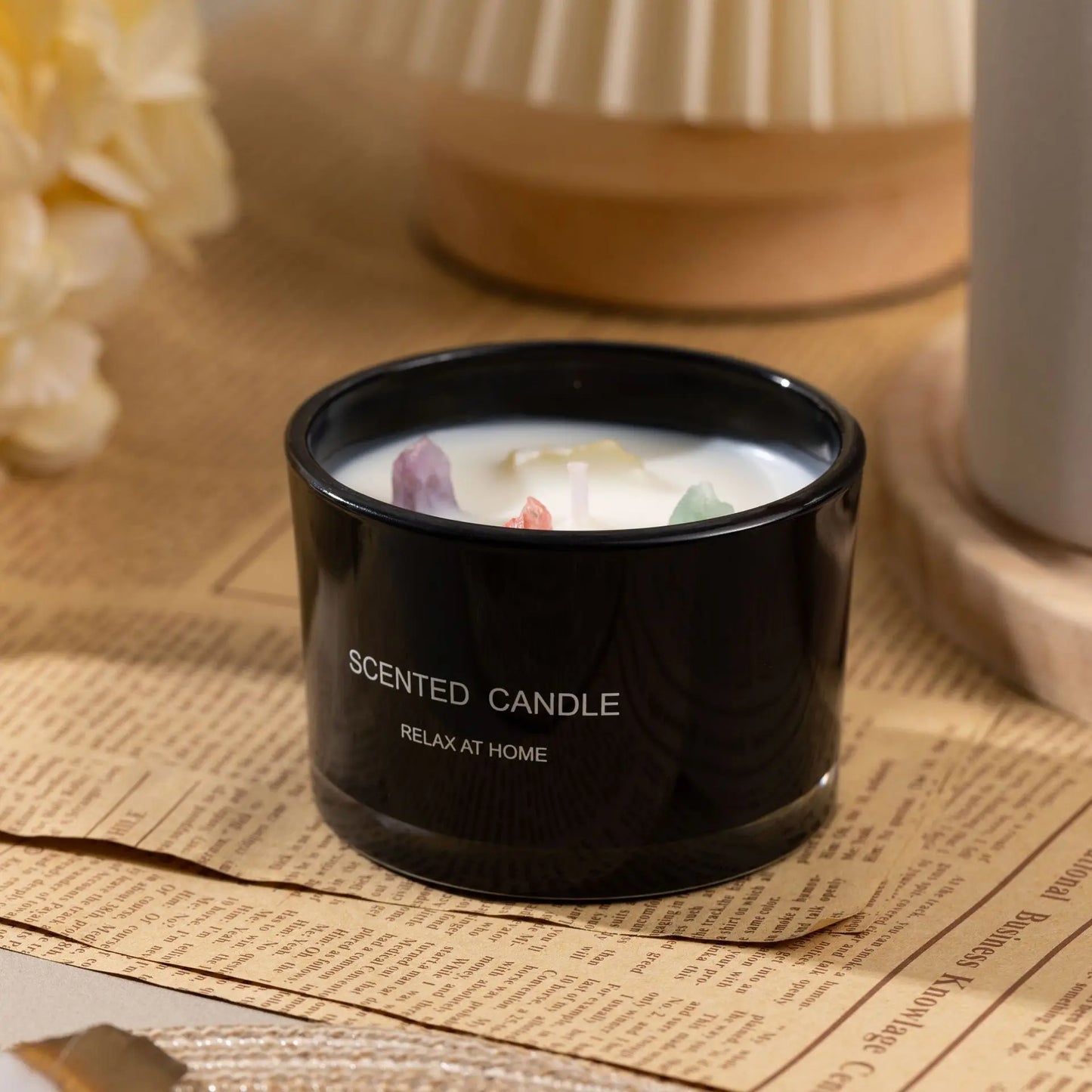 Crystal Stone Aromatic Candles