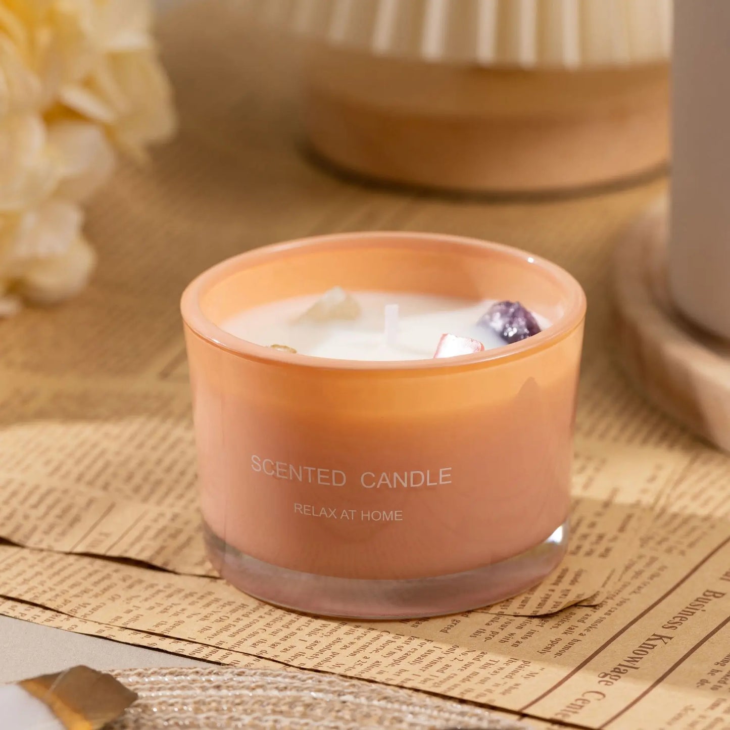 Crystal Stone Aromatic Candles