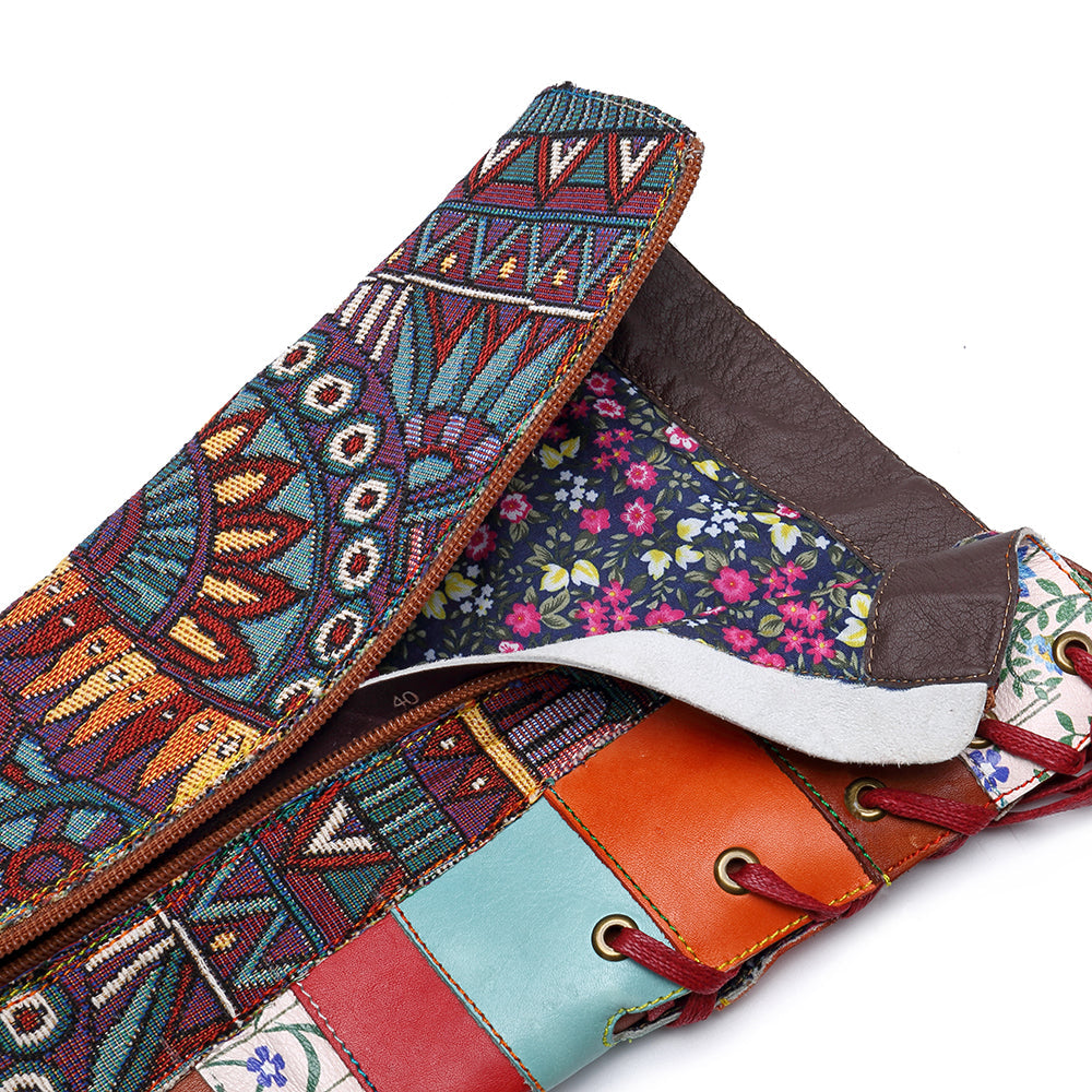 Handmade Genuine Leather Bohemian Long Boots
