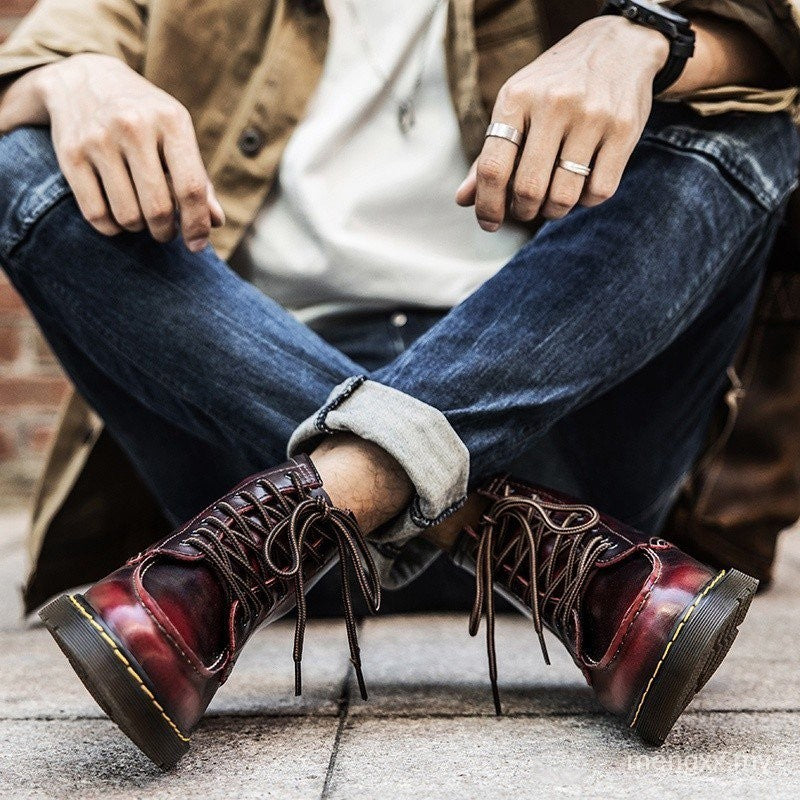 Randolph Cowhide Leather High-Top Boots