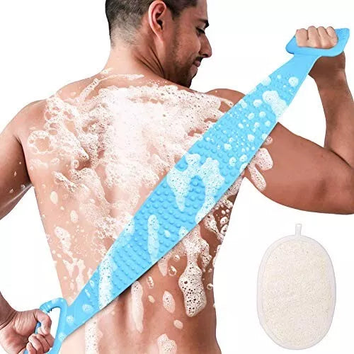 Silicone Back Scrubber Bath Belt