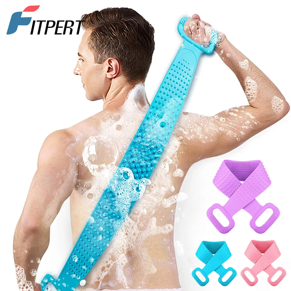 Silicone Back Scrubber Bath Belt