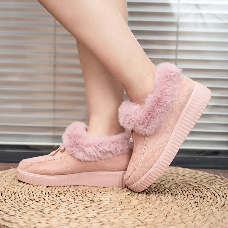 Warm Moccasin Slipper Boots