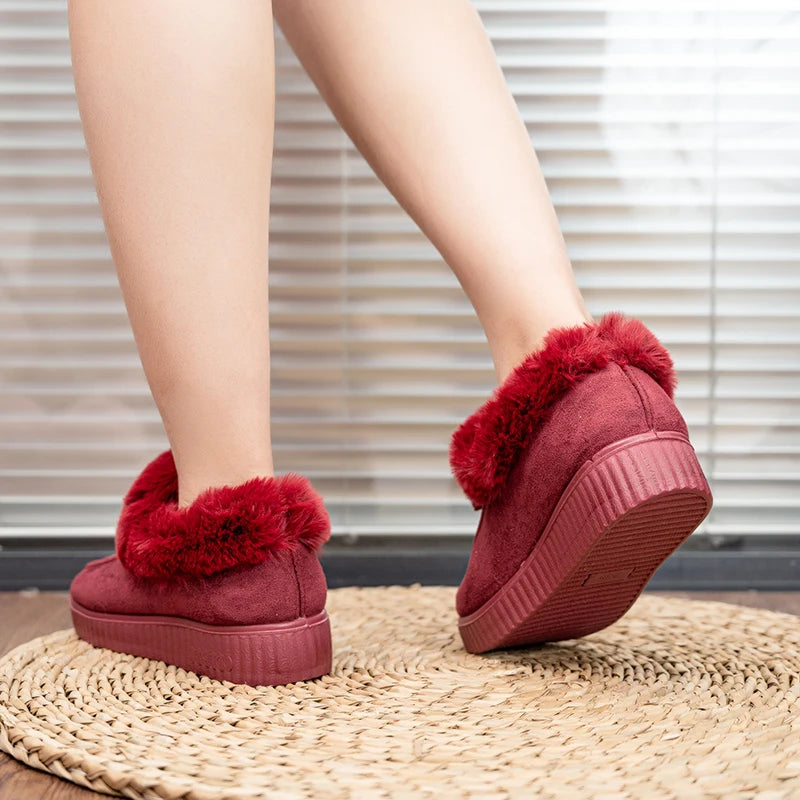 Warm Moccasin Slipper Boots