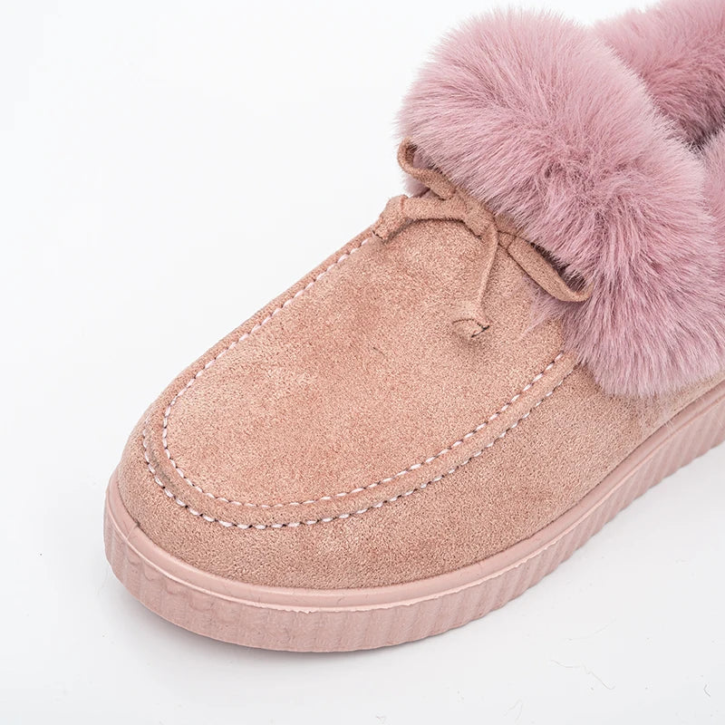 Warm Moccasin Slipper Boots