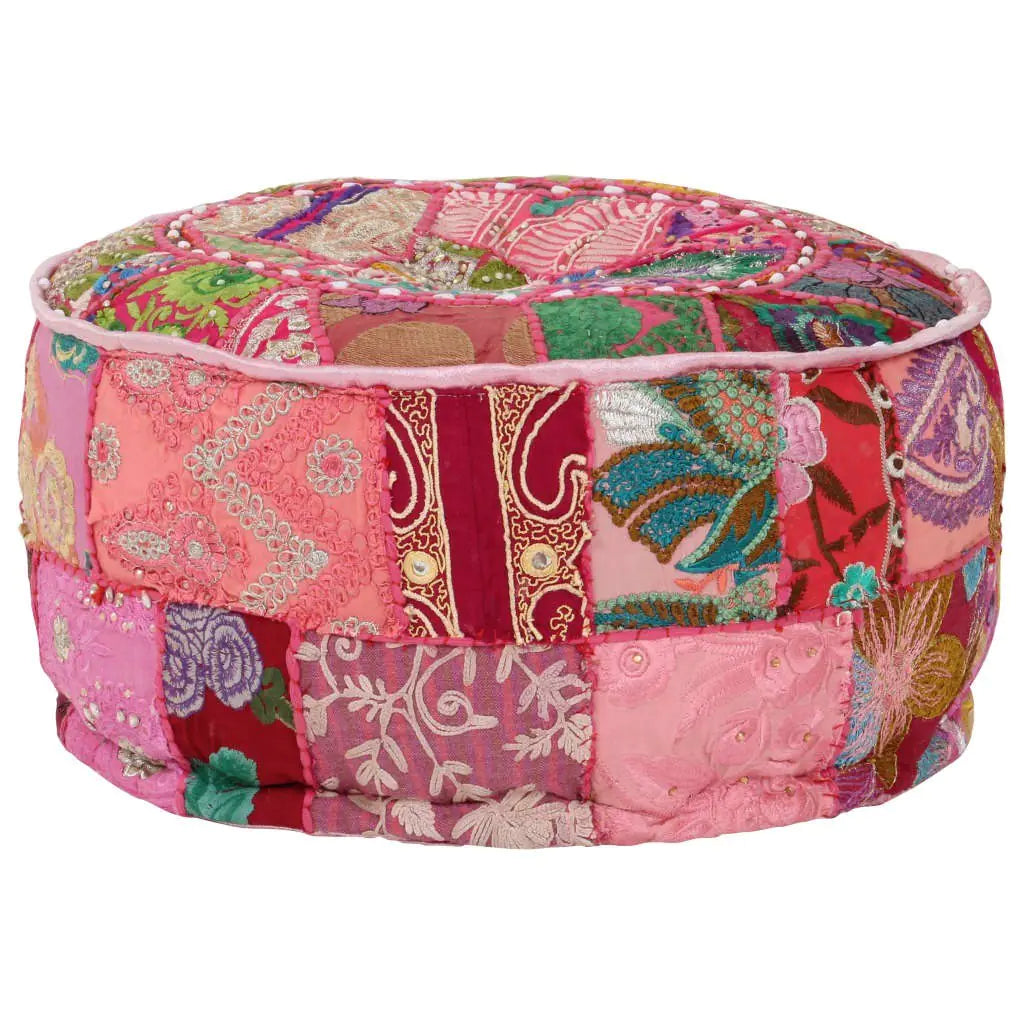 Moroccan Pouf Pink Ottoman