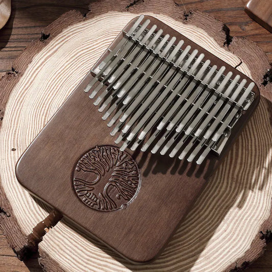 Tree of Life - HLURU 34 Keys Black Walnut Chromatic Kalimba