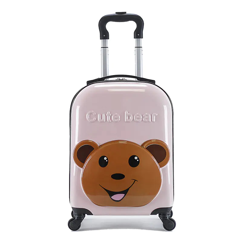 3D Cartoon Animal Rolling Luggage Suitcases