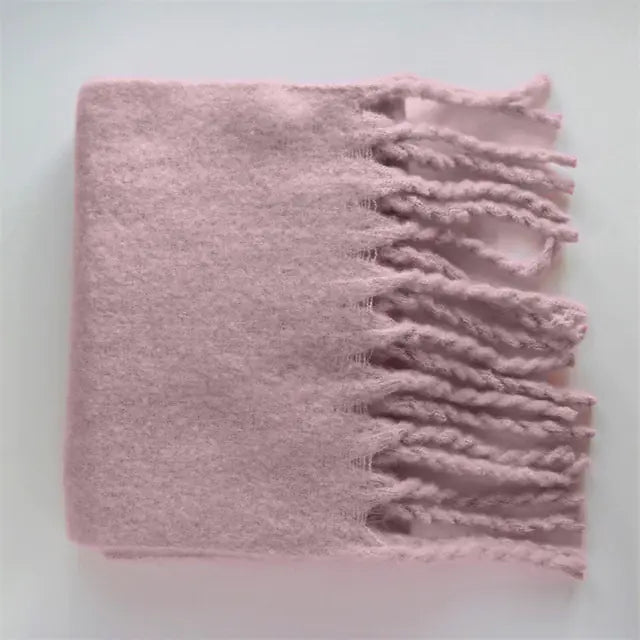 Cashmere Scarf with Tassels