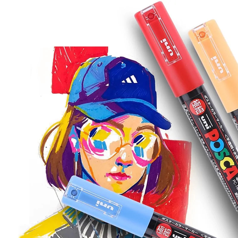 UNI POSCA Comic Graffiti Marker Pens